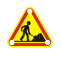 Temporary Traffic Sign For Road Works at Street Working Zone Temporary Sign Factory