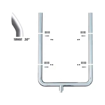 Wholesale 7 Inch Mirror Polished 304 Stainless Steel 30 Degree Turnout Exhaust Stack Kits