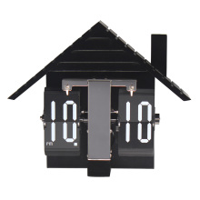 European MDF House Flip Clock Table