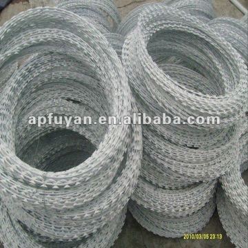 Razor wire flat wrap fence /wire fence