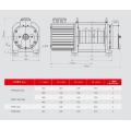 800-2000kg Elevator Belt Traction Machine