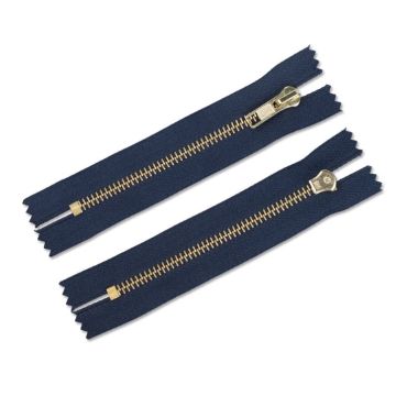 Atistic 14 inch metal clothing zippers for sale