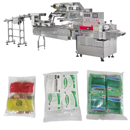 Horizontal Food Packaging Machine for Bread, Cupcakes, Cookies, and Biscuits