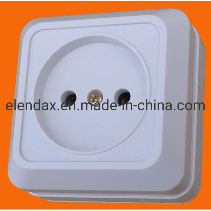 Sakelar Putih Gaya Eropa 10A 250V