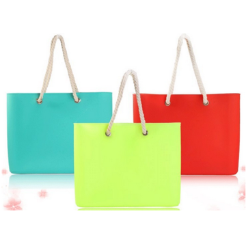 Fashionable for women silicone shopping bag beach bag