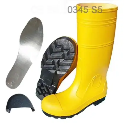 Man Safety PVC Rain Boots, Working Boots, Protective Footwear, Gent Rain Boots, Waterproof Boots