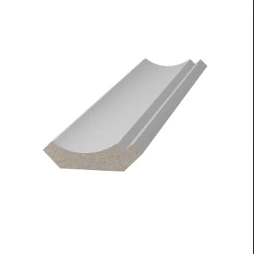 Raw mdf moulding Thin gesso coated white primed mdf crown moulding