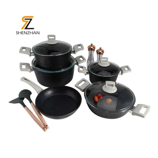 Forged Aluminum Home Kitchen Cookware Pans and Pots Sets: Factory Sale Offers