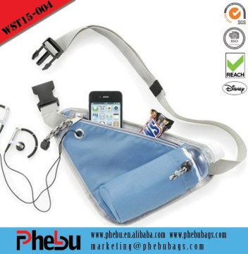 Teenager outdoor sports waist bag belt with bottle holder