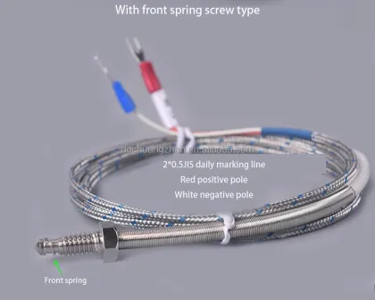 High Precision, High Temperature Resistant K Type Thermocouple M6M8 Screw Probe