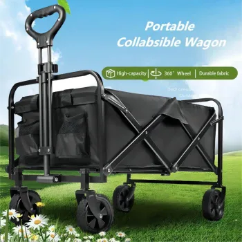 2023 Garden Wagon Cart: A Stylish and Functional 90LB Camping Cart with Folding Design