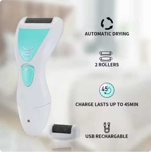 Rechargeable Best Selling Callus Scrubber Electronic Pedicure Foot File Powerful Electric Foot Hard Skin Calluses Remover