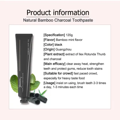 whitening strengthen teeth bamboo charcoal toothpaste