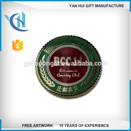 custom metal enamel ribbon pin badge