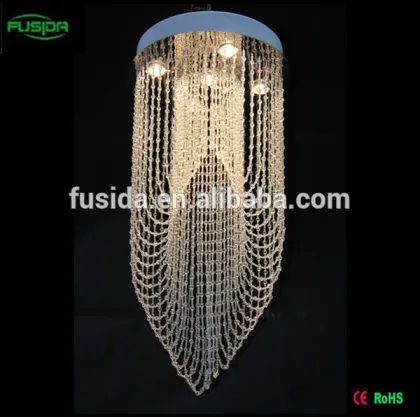 High Quality Fancy Design Bead Crystal Drop Ceiling Light home decoration crystal beads ceiling light