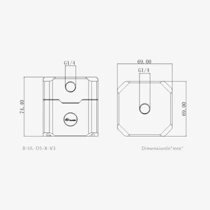 Bykski Water Cooling D5 Pump LOWARA PWM Auto Speed Flow 1000L/H For Gamers