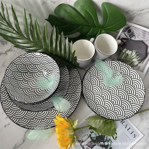 Customizable Sets Tempered Glass Plates Bowl Opal Ware
