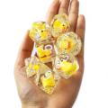 Bescon Oversized YellowDuck RPG Dice Set of 7, Novelty Jumbo Dice Yellow Duck Polyhedral DND Game Dice set