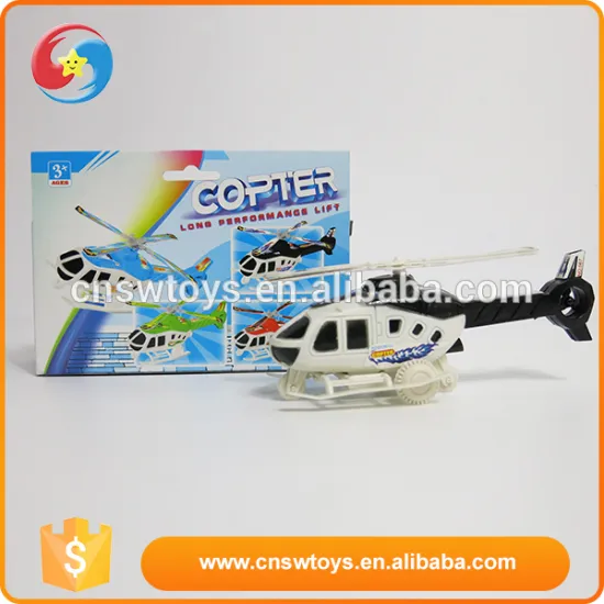 Funny educational plastic pull string helicopter toys for kids