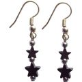 Hematite Earring with 925 silver hook