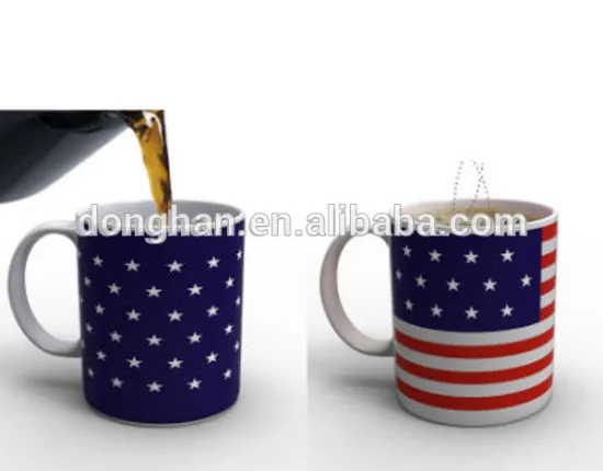 high quality color change Porcelain mug