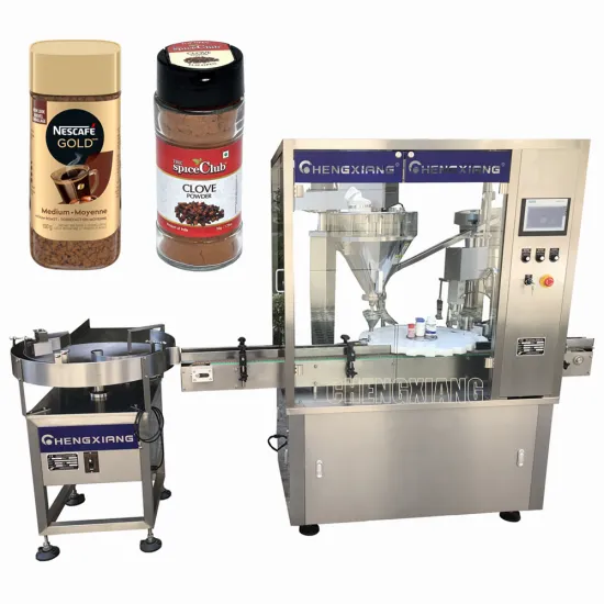 Automatic Powder Filling and Capping Machine for Small Bottles