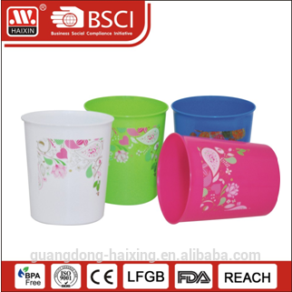 Open top high quality trash can with beautiful pattern