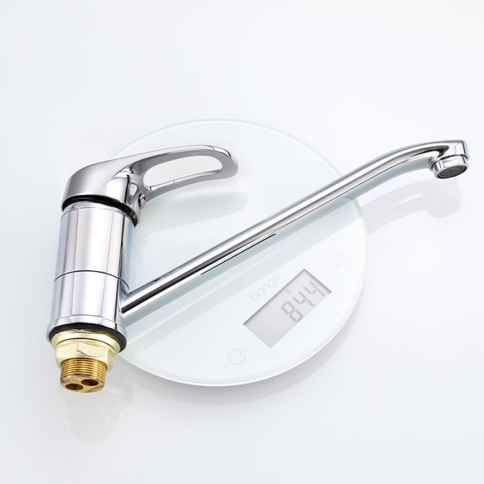 Chrome Finish Zinc Alloy Basin Mixer