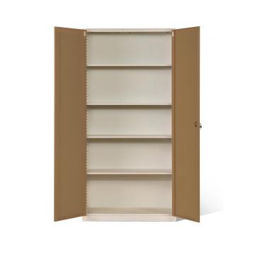 Narrow Frame 2 door Metal Cabinet with Shelves