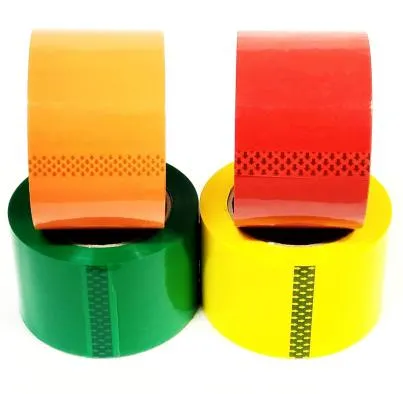 Multi color optional packaging tape