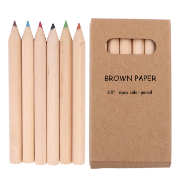 Custom Mini Hexagonal School Pencil Set - 6pcs Loose Packaging Kids Colour Drawing Pencils