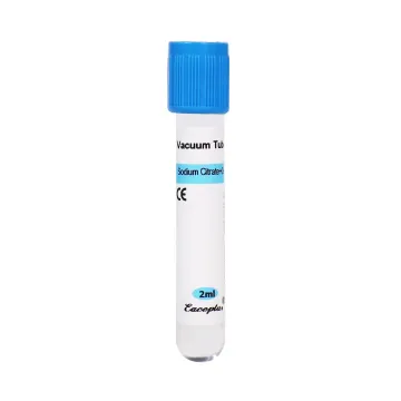 Tube de collecte de plasma de citrate de sodium