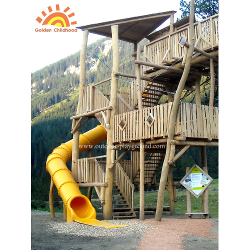 Área de juegos al aire libre Turbo Tube Slide para niños