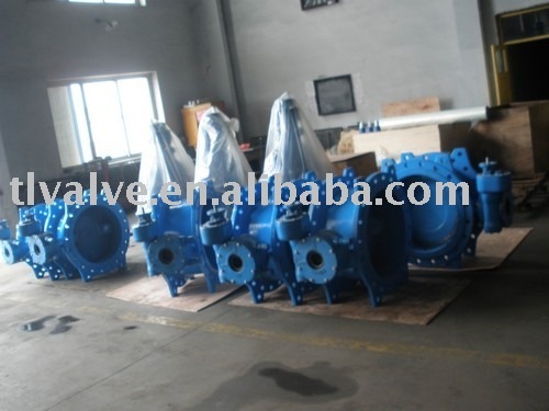 cast iron flanged manual butterfly valve