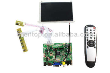 HDMI+AV+VGA+Audio+Ypbpr+USB(Optional) of LCD driver board +LTD056EV7F 1280*800+LVDS cable+OSD keypad with cable +Remote control