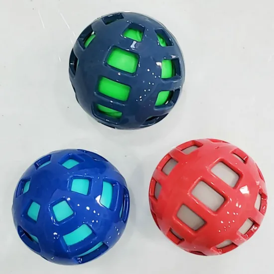 TPR Dog Fetch Ball Toy with Holes (8.5cm)