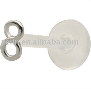 UV push-in labret monroe body piercing jewelry