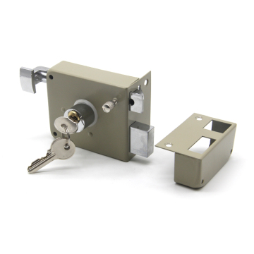 ตลาดชิลี Ph715 RIM LOCK - ประตูสีดำสีดำ Cerradura de Sobreponer