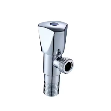 Chromed Brass Angle Valve Water Stop 90 Degree Faucet Accessory