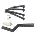 Schwarz Complete 4 in 1 Edelstahlableitungsmuffler für Kawasaki GPZ750S 1983-1985 1981-1982 Kawasaki Z750RS