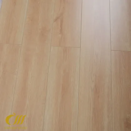 12.3mm Textured Wood Grain Laminate Tile Floor