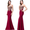 Women's Lace Applique Long Formal Mermaid Prom Dresses