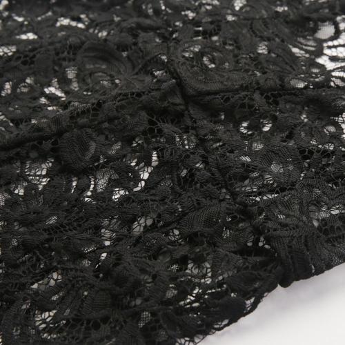 lingerie oem cílios macacão de renda com alças de cetim de seda