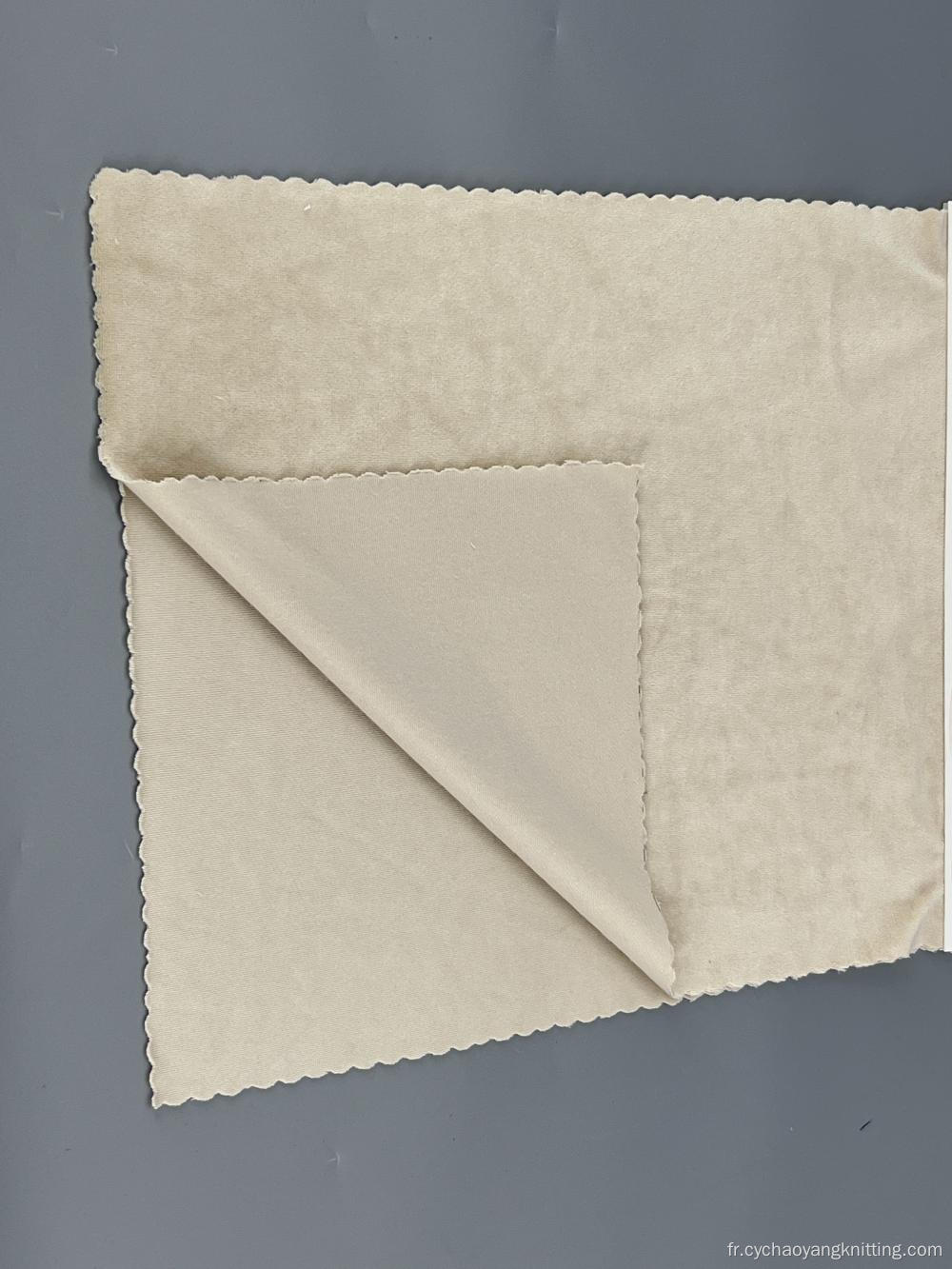 Tissu de velours nature antistatique antistatique pour le textile de la maison