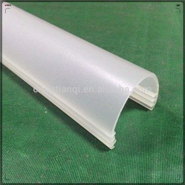 Energy saving ivory LED PC acrylic transparent lampshade plastic profile extrusion
