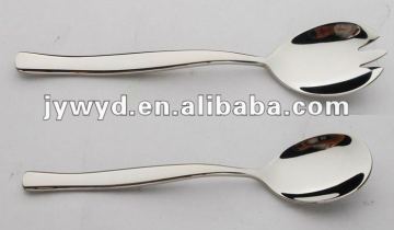 18/8 stainless steel salad spoon and fork set