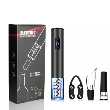 Electric Wine Opener: Aluminum Alloy Rechargeable Automatic Corkscrew Set