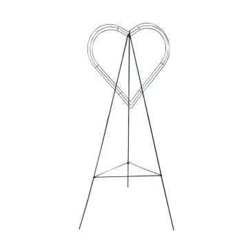 Metal Wire Floral Wreath Stand: Perfect Memorial Easel for Cemetery Flowers