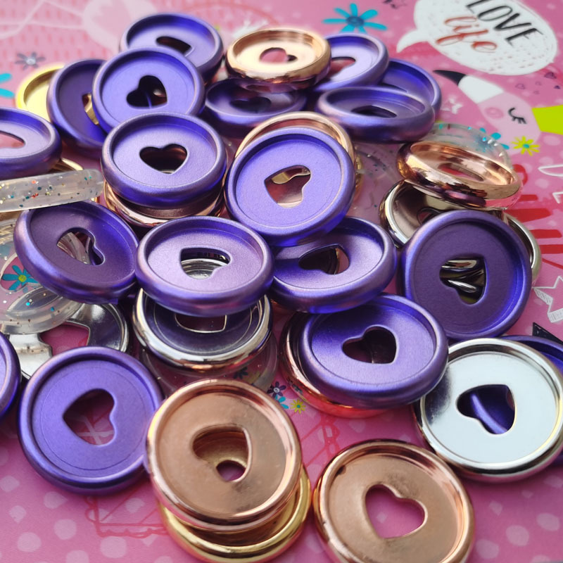 50PCS Mushroom Hole Button Disc Loose-leaf Flip Notebook Binding Buckle Office Plastic 24MM Binder Rings Discs