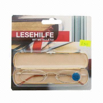 Full Rim Mental Reading Glasses with Matching Case, Made of Monel or Stainless Steel